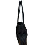 Prada Vintage Black Nylon Zip Shoulder Bag