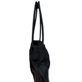 Prada Vintage Black Nylon Zip Shoulder Bag