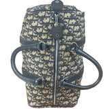 Christian Dior Vintage Navy Blue Trotter Oblique Bowling Boston Hand Bag