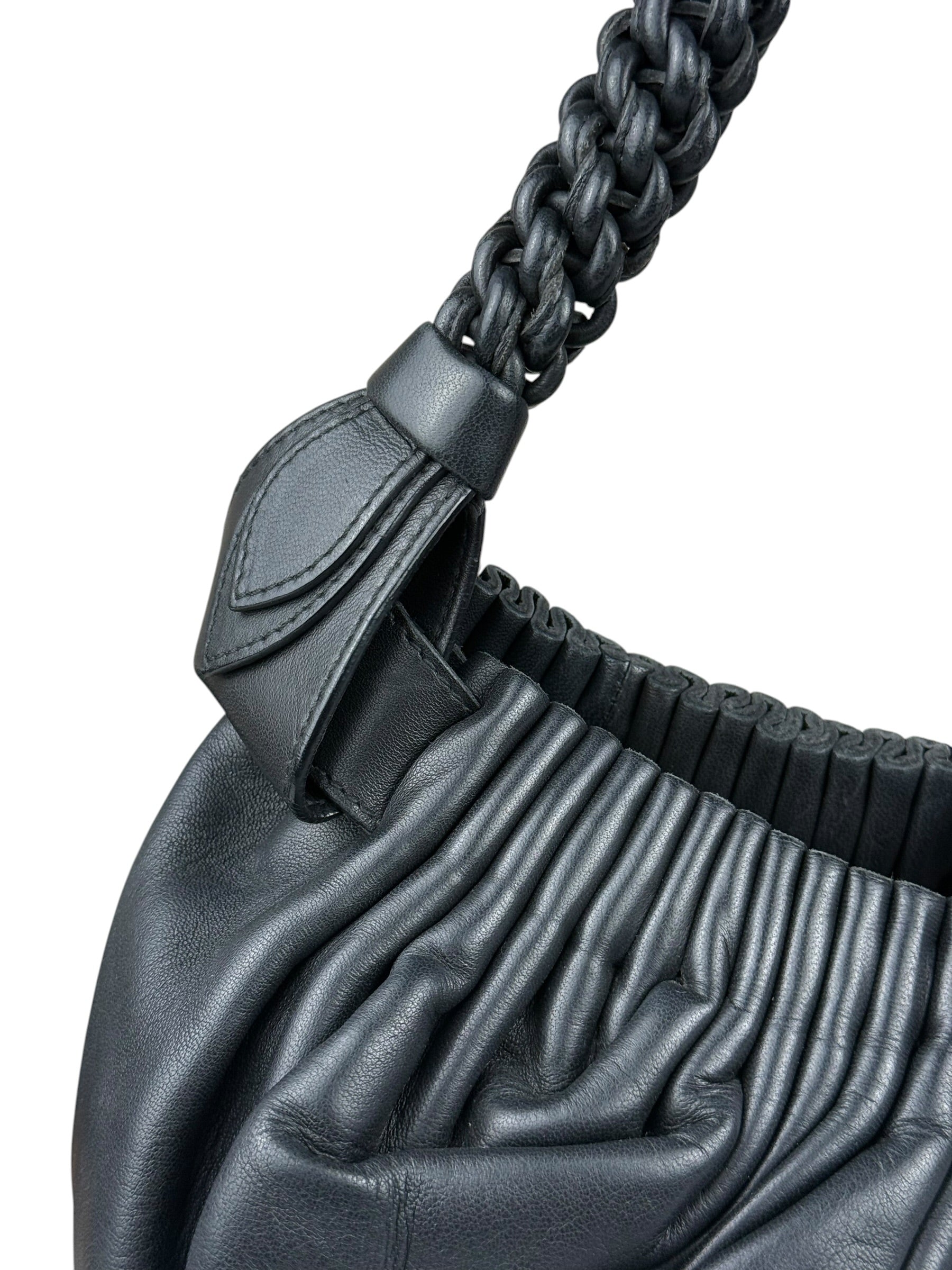 Bottega Veneta Braided Handle Leather Shoulder Bag