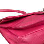 Chanel Pink Quilted Leather Accordion Flap Bag 2014