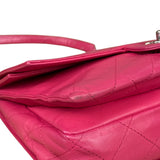 Chanel Pink Quilted Leather Accordion Flap Bag 2014
