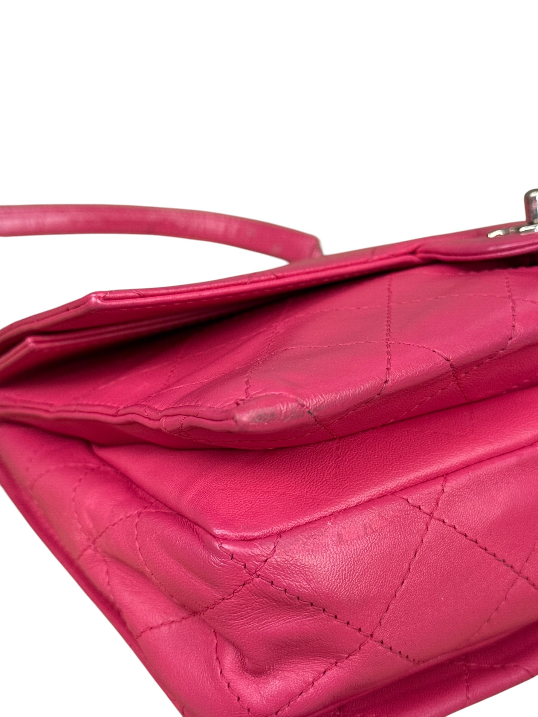Chanel Pink Quilted Leather Accordion Flap Bag 2014