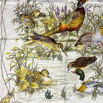 Gucci Vintage Silk Bird Bath Scarf