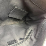 Gucci Black Leather Trim GG Supreme Hobo Bag