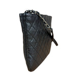 Chanel Black Quilted Leather Uniform Chain Crossbody 2018