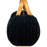 Celine Black Macadam Velour Handbag