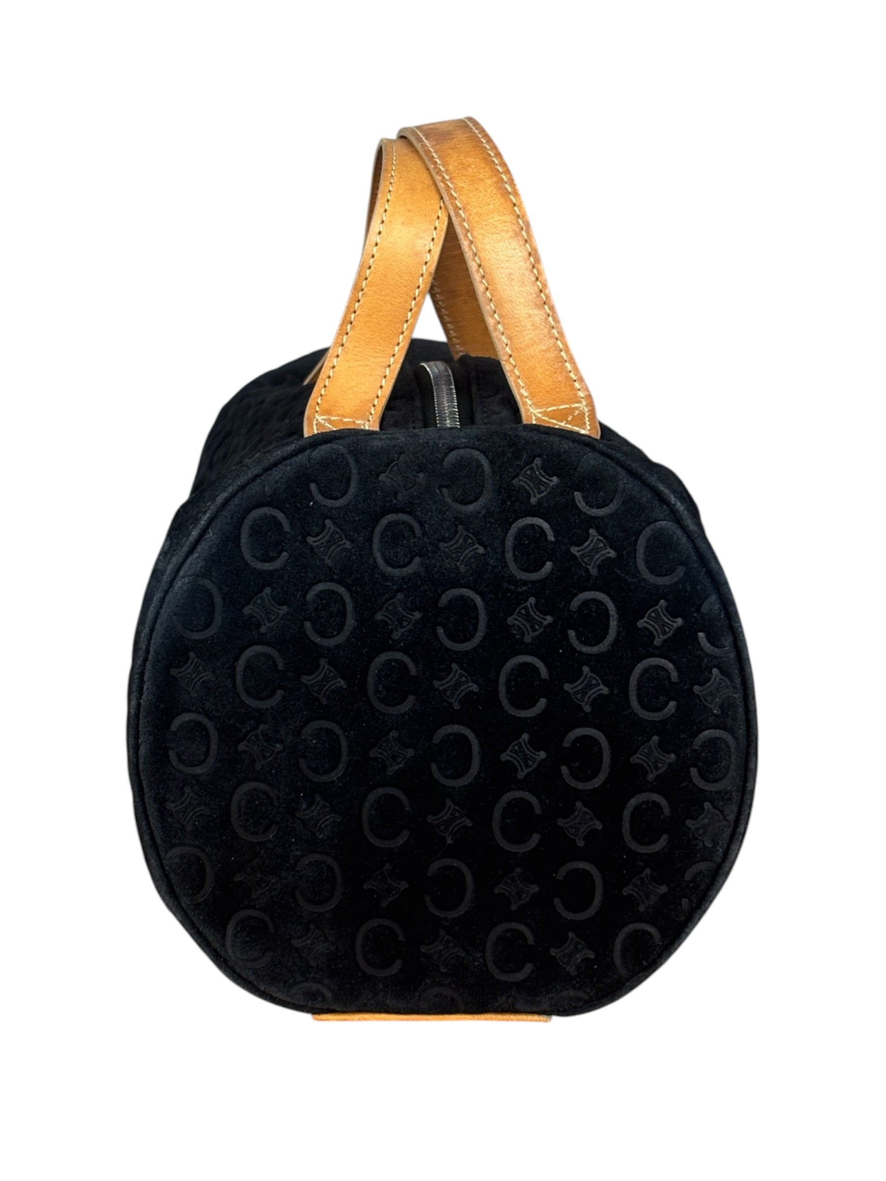 Celine Black Macadam Velour Handbag