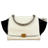 Celine Trapeze Leather 2Way Python Handle Handbag