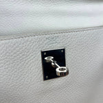 Hermes Kelly 32 White Clemence Leather Handbag 2008