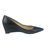 Christian Louboutin Black Leather Agneska Wave Pump