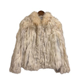 Vintage Ivory/Brown Fox Fur Coat