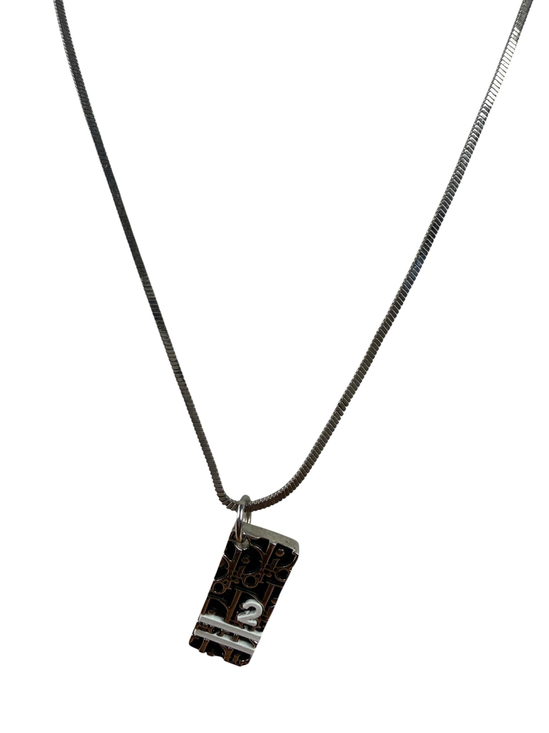 Christian Dior No. 2 Trotter Pendant Necklace