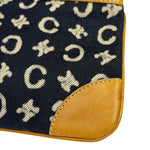 Celine Navy Denim/Leather Trim C Macadam Pochette