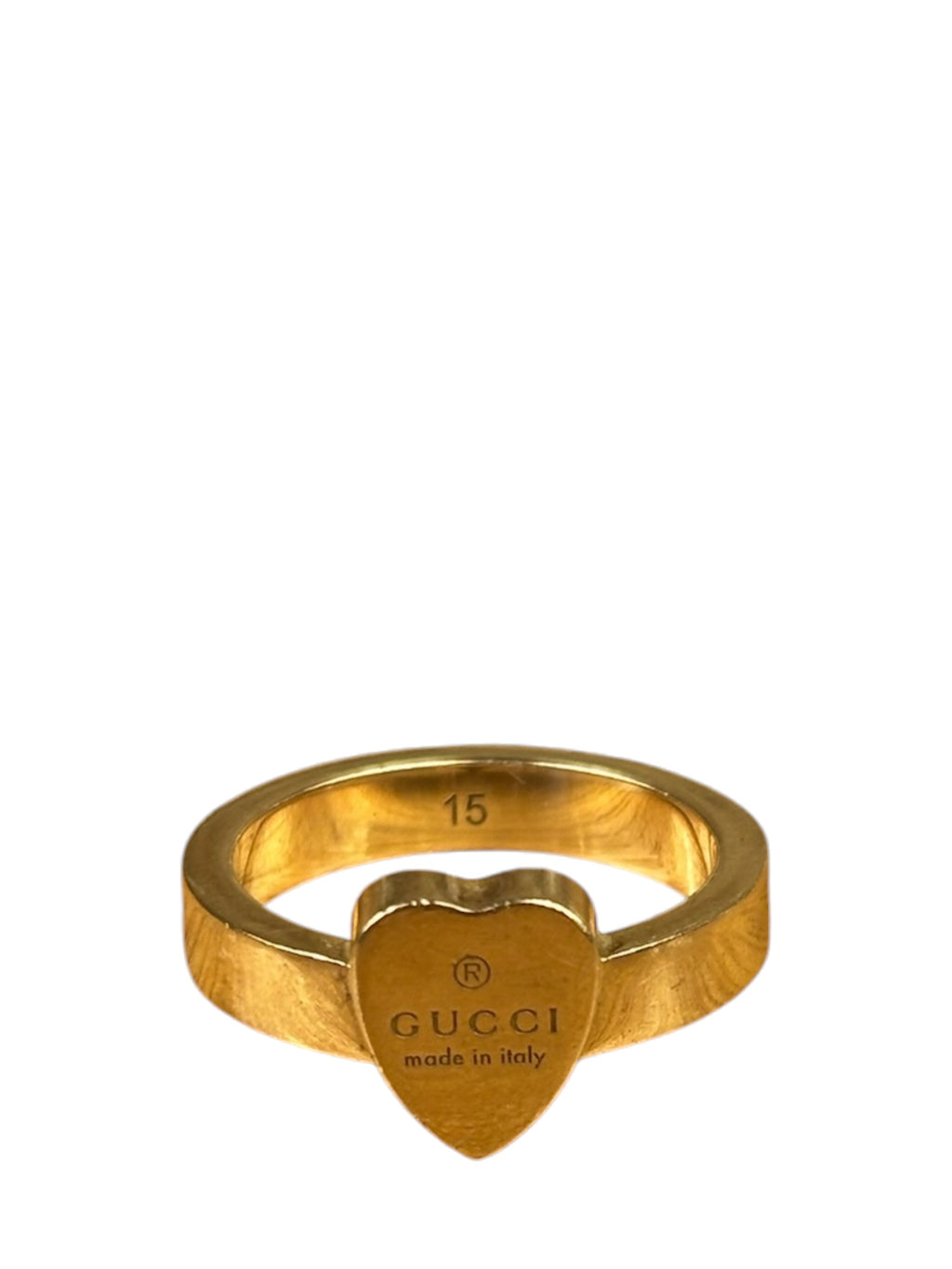 Gucci Trademark Ring With Heart Pendant