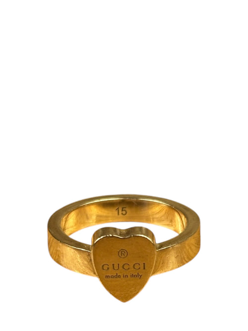 Gucci Trademark Ring With Heart Pendant