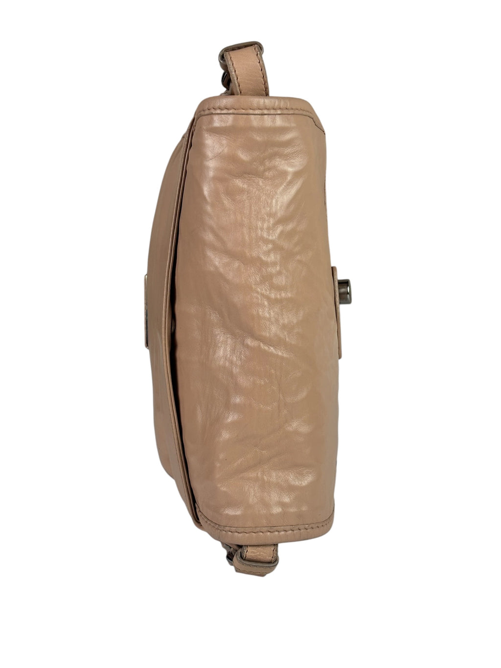 Prada Blush Pink Vitello Shiny Leather Flap Bag