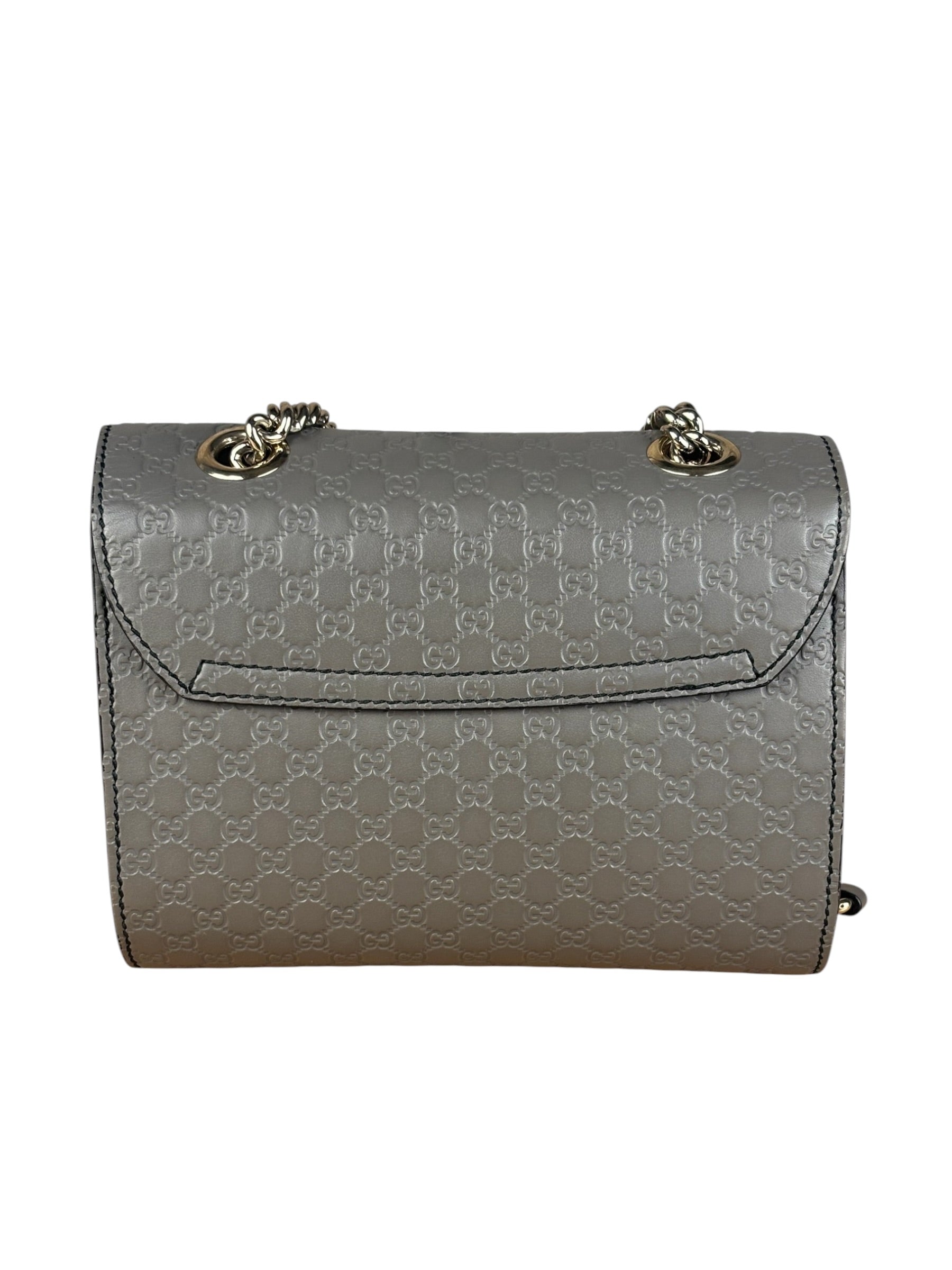 Gucci Emily GG Micro Shoulder Bag Grey