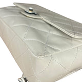 Chanel Classique White Quilted Leather Flap Bag 2001
