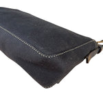Fendi Denim Canvas Wave Buckle Pochette