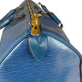 Louis Vuitton Blue Epi Keepall 50