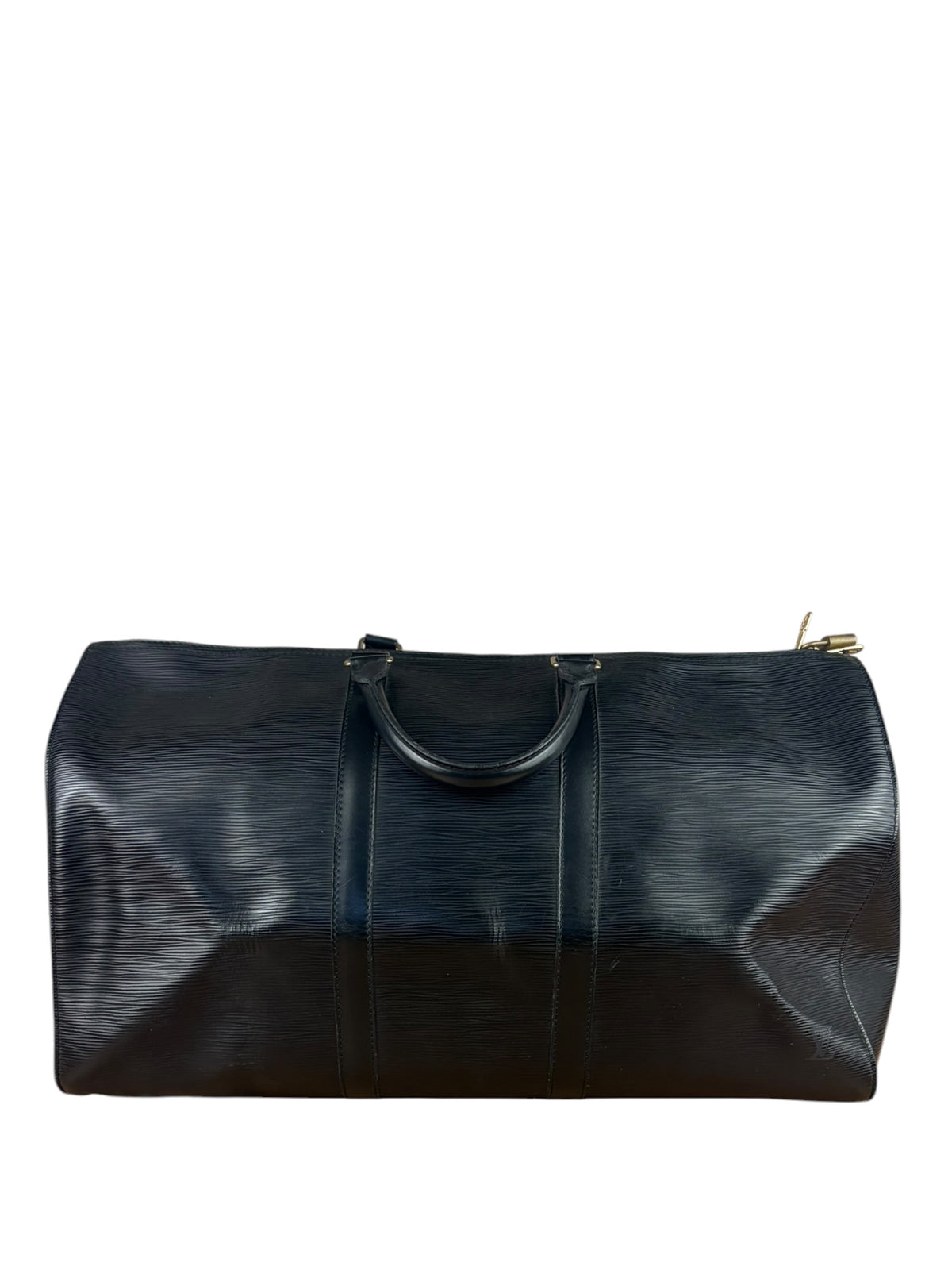 Louis Vuitton Black Epi Leather Keepall 50
