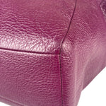 Coach Purple Pebbled Leather Small Kelsey Satchel Two-Way Bag