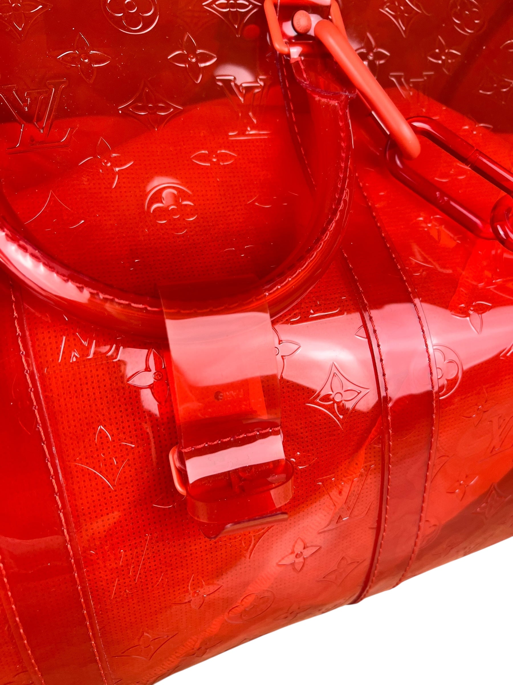 Louis Vuitton X Virgil Abloh Red Monogram PVC Bandouliere 50