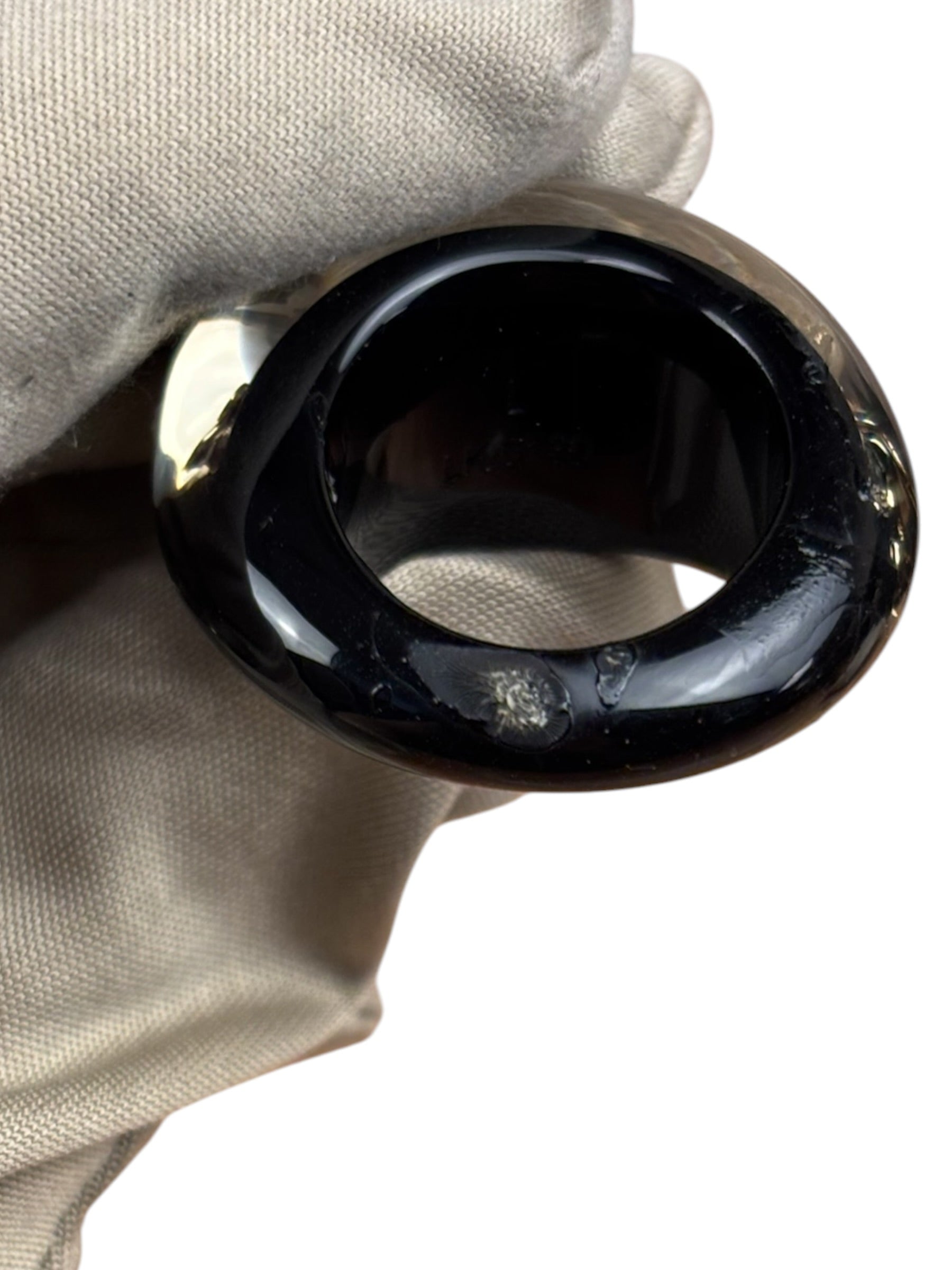 Louis Vuitton Black Resin Inclusion Ring