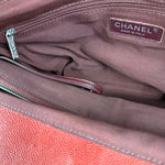 Chanel Red Quilted Caviar Be CC 2Way Tote Bag 2014