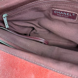 Chanel Red Quilted Caviar Be CC 2Way Tote Bag 2014
