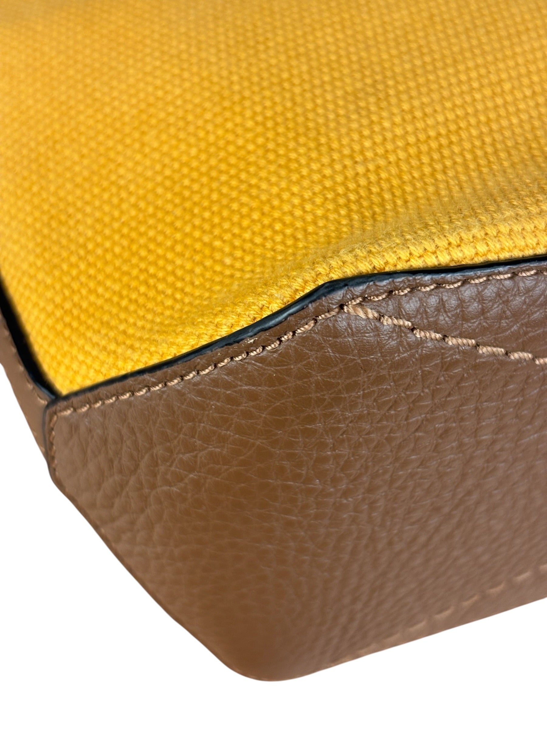 Coach Mustard Yellow Tote 20 In Colorblock Two-Way Bag