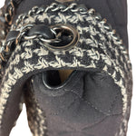 Chanel Black CC Quilted Jersey and Tweed Chain Flap Bag 2014