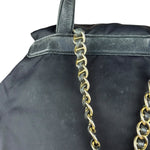 Prada Vintage Black Nylon Drawstring Backpack