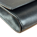 Yves Saint Laurent Black Leather Chyc Y Clutch Replacement Chain