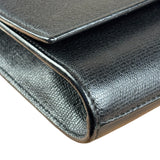 Yves Saint Laurent Black Leather Chyc Y Clutch Replacement Chain