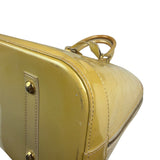 Louis Vuitton Yellow Monogram Vernis Alma Handbag