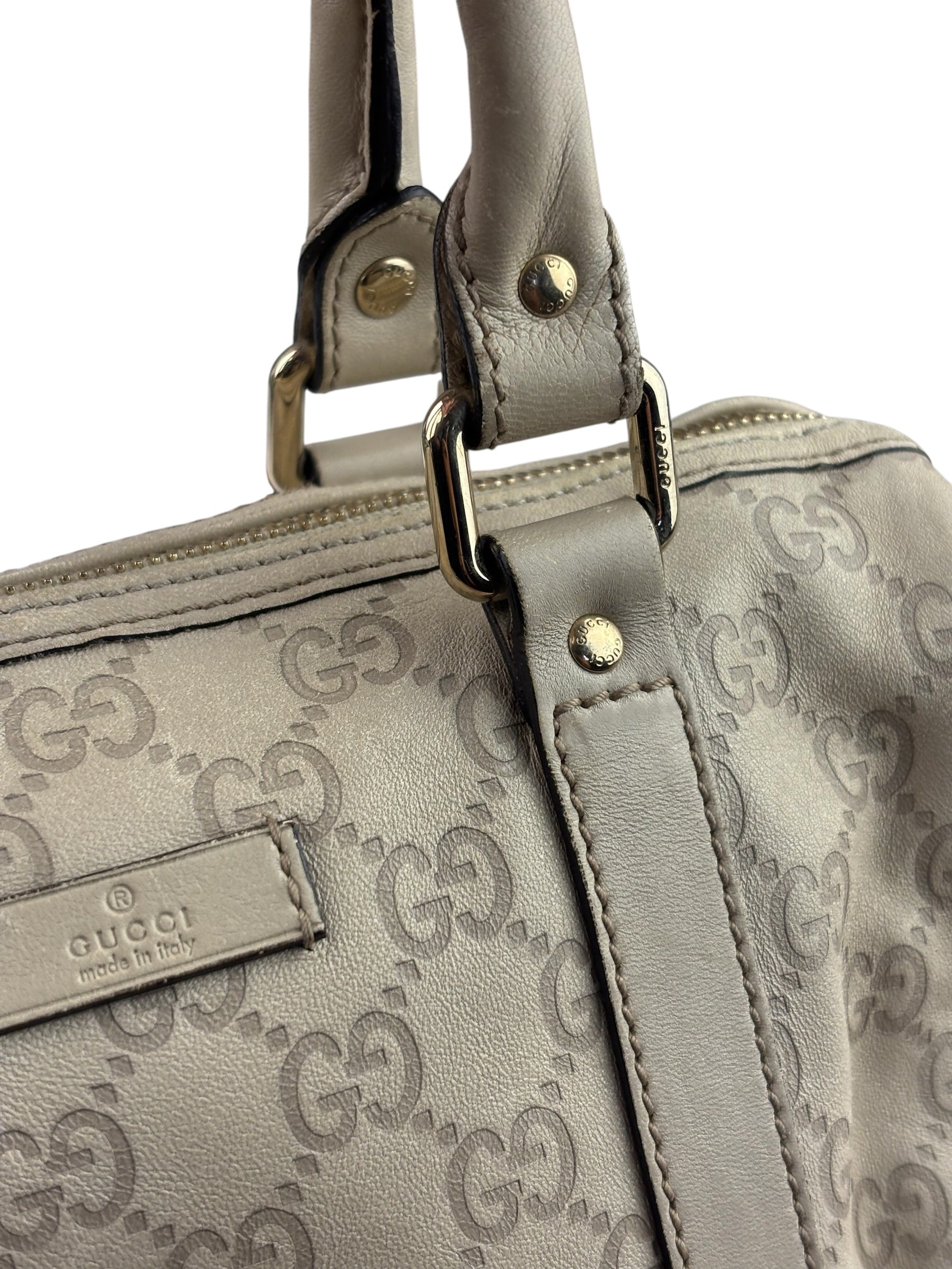 Gucci GG Supreme Leather Mini Boston Bag