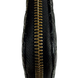 Christian Dior Black Patent Leather Zip-Around Long Wallet