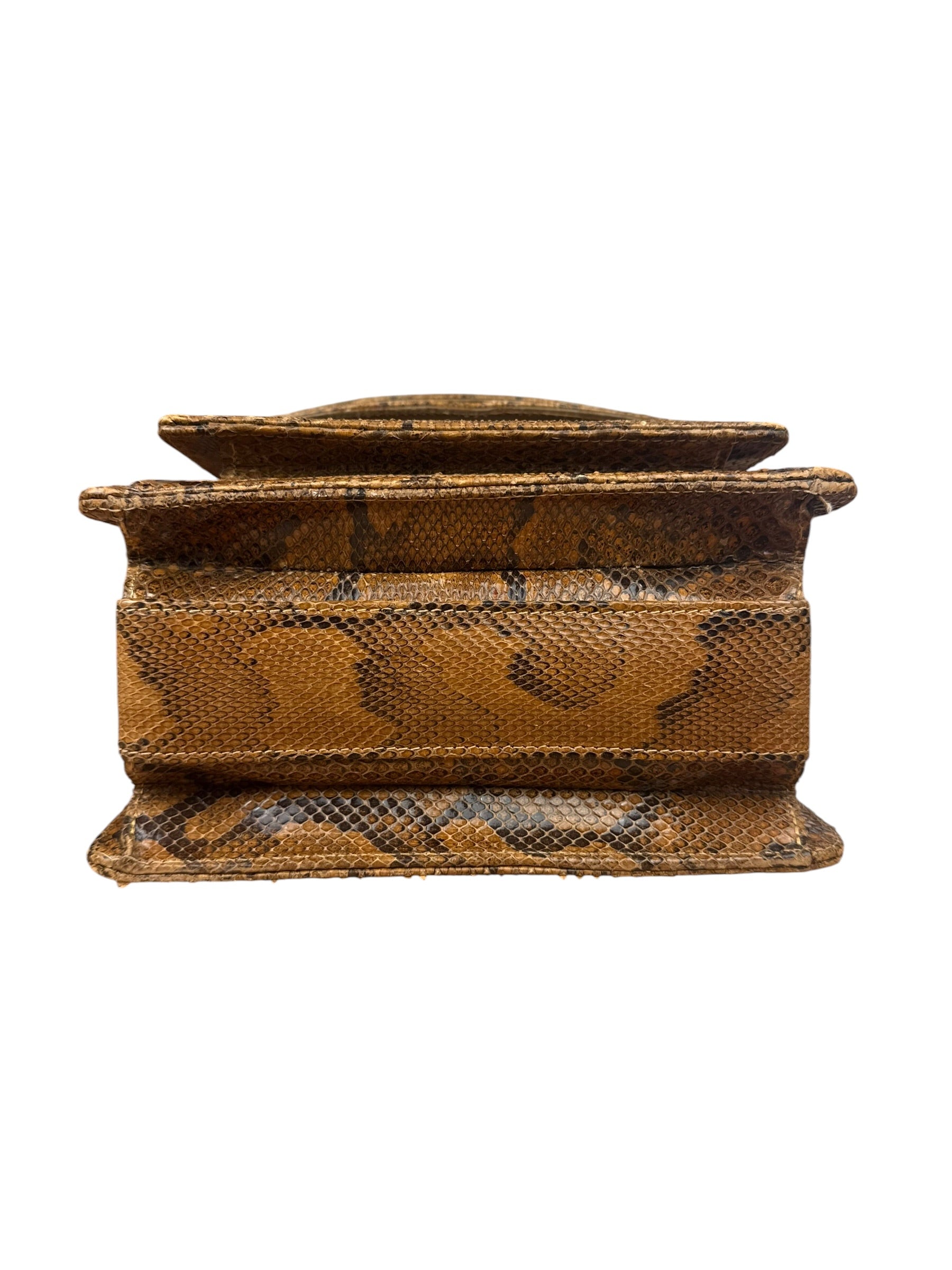 Vintage Snakeskin Top Handle Bag