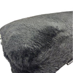 Fendi Black Shearling/Leather Trim Baguette