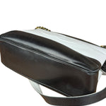 Chanel Vintage Black/White Leather CC Chain Tote '89-'91