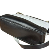 Chanel Vintage Black/White Leather CC Chain Tote '89-'91