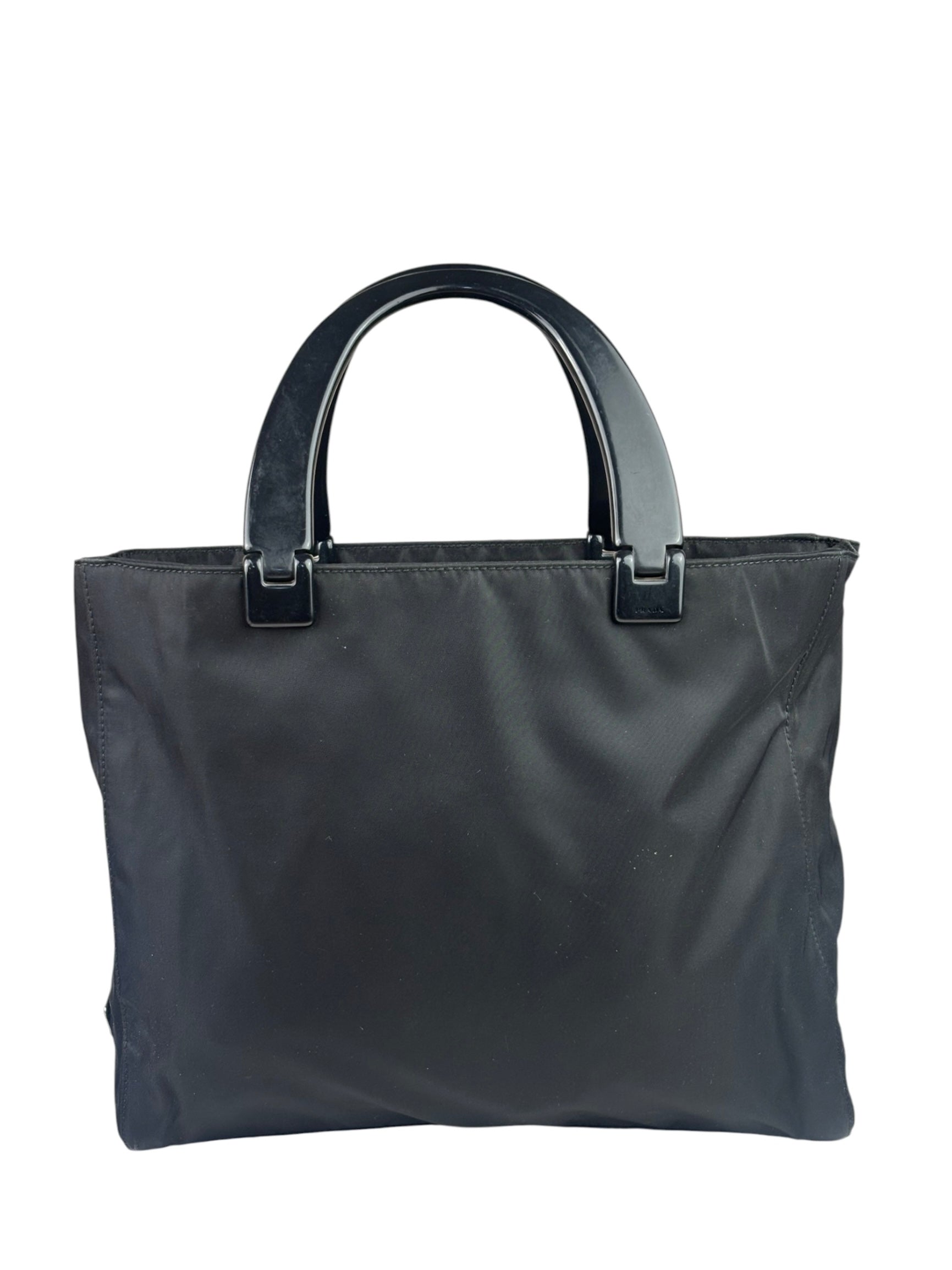 Prada Vintage Black Tessuto Nylon Tote