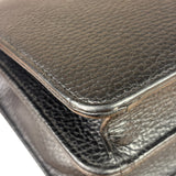 Gucci Black Leather G Interlocking Small Chain Shoulder Bag