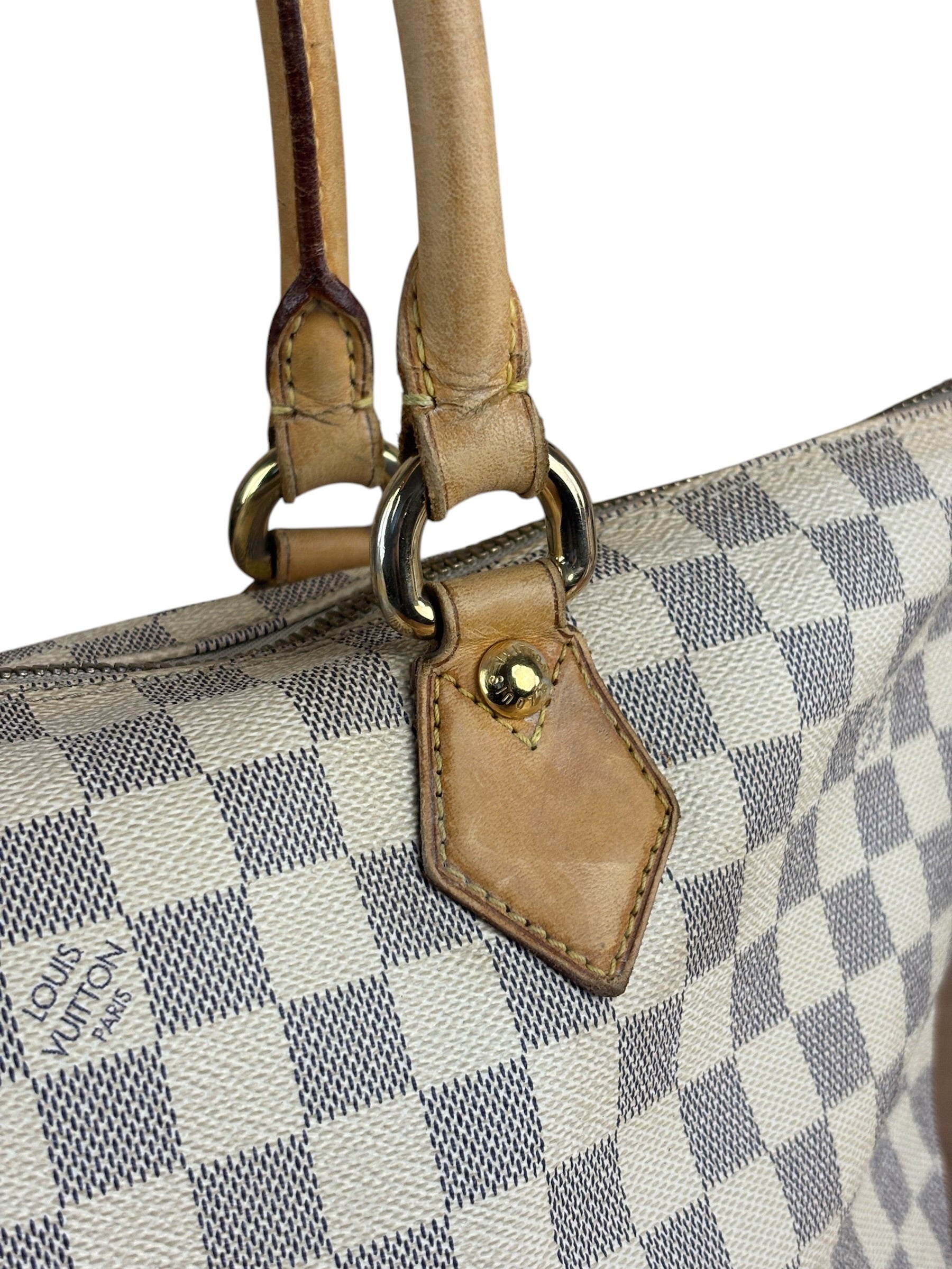 Louis Vuitton Vintage Monogram Damier Azur Saleya Shoulder Tote Bag