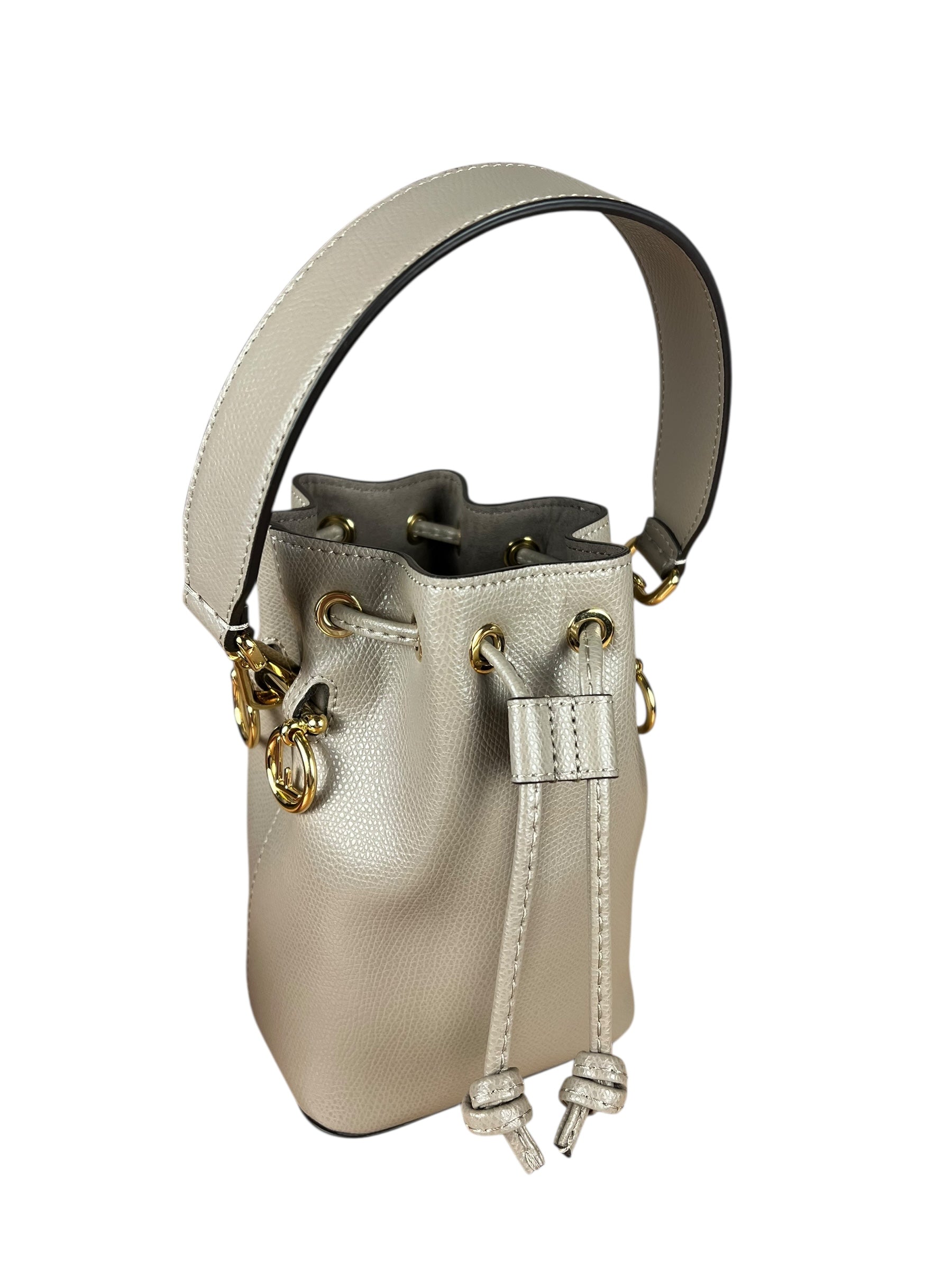 Fendi Mon Tresor Leather Bucket Bag