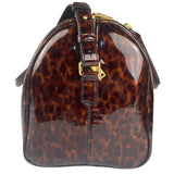 YSL Patent Leather Tortoise Shell Duffle