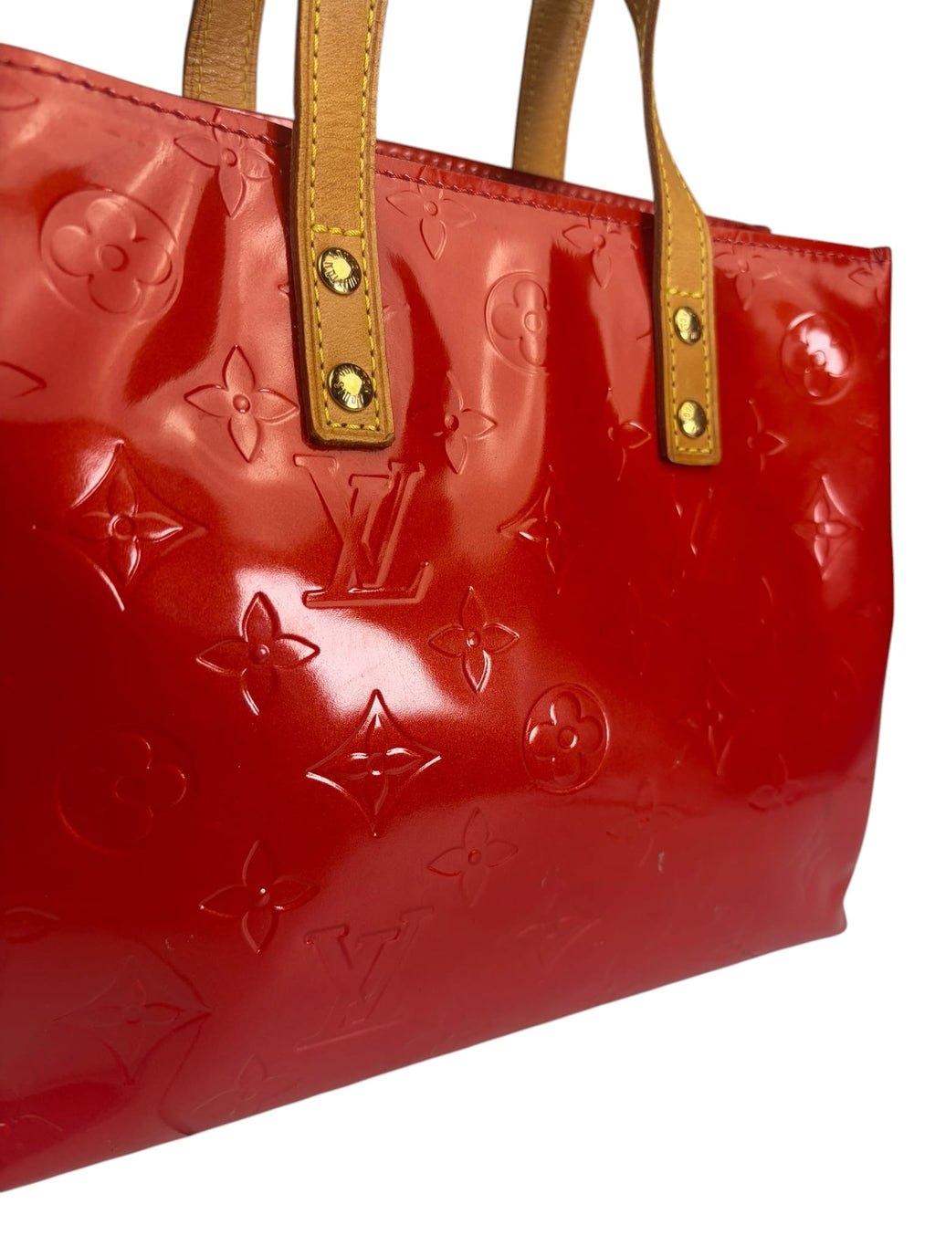 Louis Vuitton Red Vernis Reade Tote PM