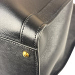Gucci Black Leather Bamboo Diana 2Way Tote Bag